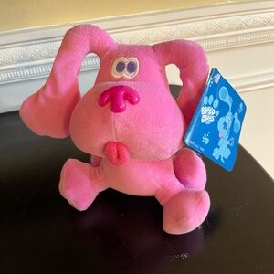 Vintage 1999 New with tags Blues Clues Magenta plush  7” by Eden